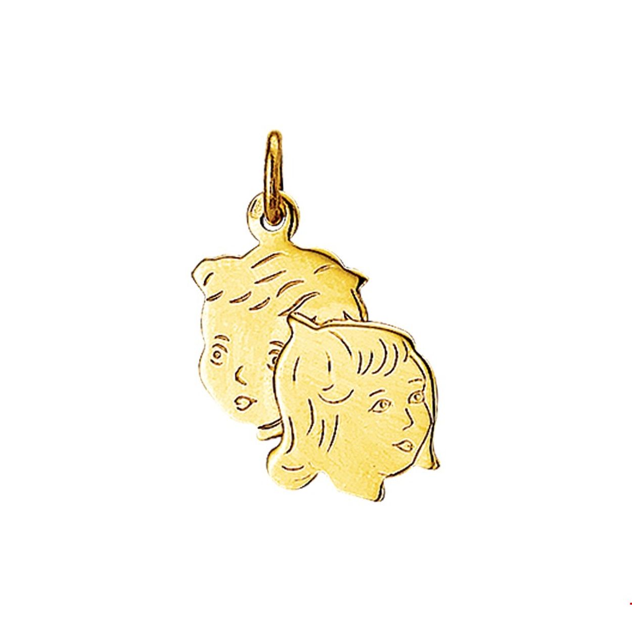 Beschrijving: Geelgouden hanger met een kinderhoofdje. 
Verpakt per: 1
Doelgroep: unisex
Breedte: 12 mm
Hoogte: 20 mm