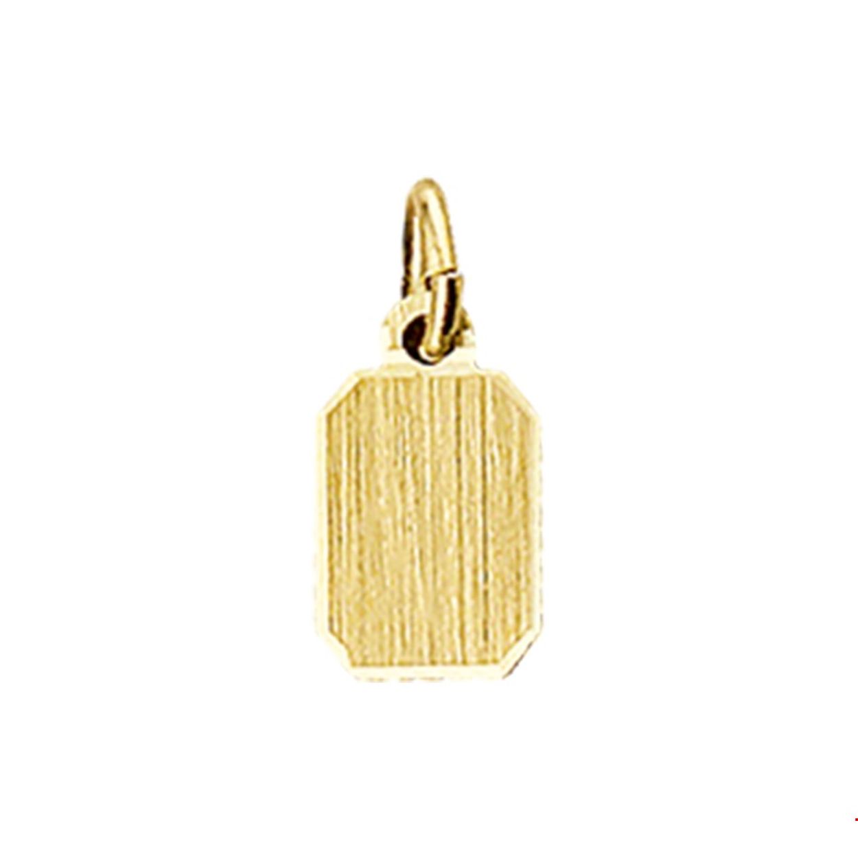 Beschrijving: Geelgouden graveerhanger met een afmeting van 8x6mm uitgevoerd met een stevig hangoog.
Uniekenummer serie: 39496
Verpakt per: 1
Doelgroep: dames
Breedte: 6 mm
Hoogte: 8 mm