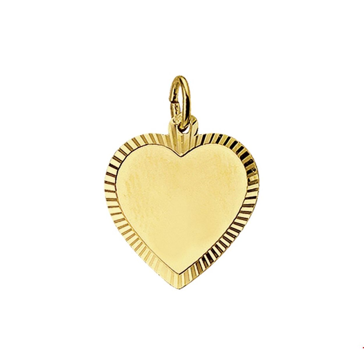 Beschrijving: Geelgouden graveerhart met een gediamanteerde afwerking. 
Verpakt per: 1
Doelgroep: unisex
Breedte: 15.5 mm
Hoogte: 16 mm