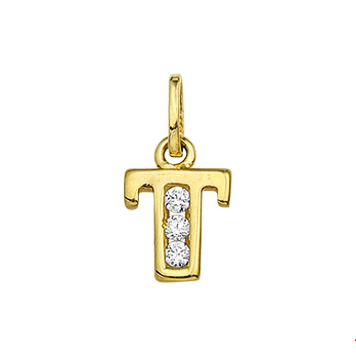 Beschrijving: Creeer een heel persoonlijk collier met deze zirkonia letter hanger. Kies de initialen van een dierbare je geliefde of misschien wel gewoon die van jezelf! Details: Geelgouden hanger met de letter T en een afmeting van 10.5x7.5mm.
Uniekenummer serie: 35694
Verpakt per: 1
Doelgroep: dames
Zetting: alliance (rail zetting)