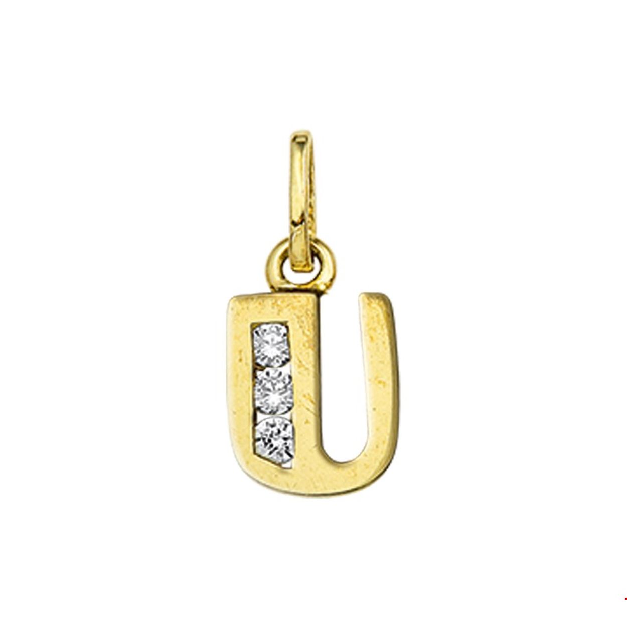 Beschrijving: Creeer een heel persoonlijk collier met deze zirkonia letter hanger. Kies de initialen van een dierbare je geliefde of misschien wel gewoon die van jezelf! Details: Geelgouden hanger met de letter U en een afmeting van 10.5x6.5mm.
Uniekenummer serie: 35694
Verpakt per: 1
Doelgroep: dames
Zetting: alliance (rail zetting)