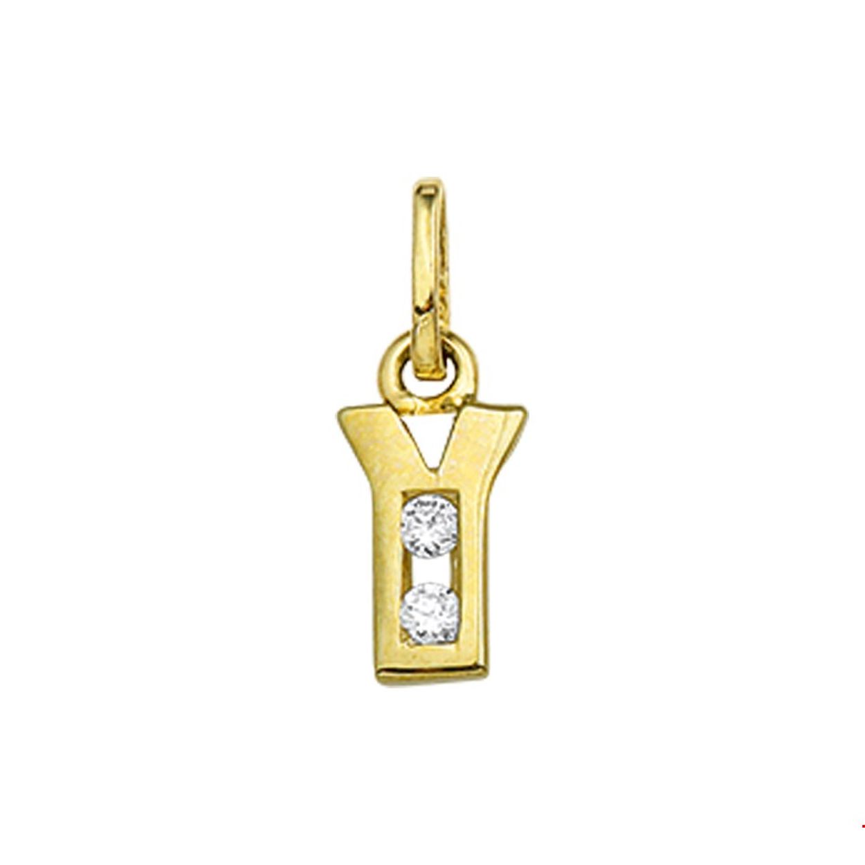 Creeër een persoonlijk collier met deze zirkonia letter hanger. Kies de initialen van een dierbare je geliefde of misschien wel gewoon die van jezelf! 

Geelgouden hanger met de letter Y en een afmeting van 9x5.5mm.
Heeft u interesse in een andere letter? Neem dan contact met ons op.