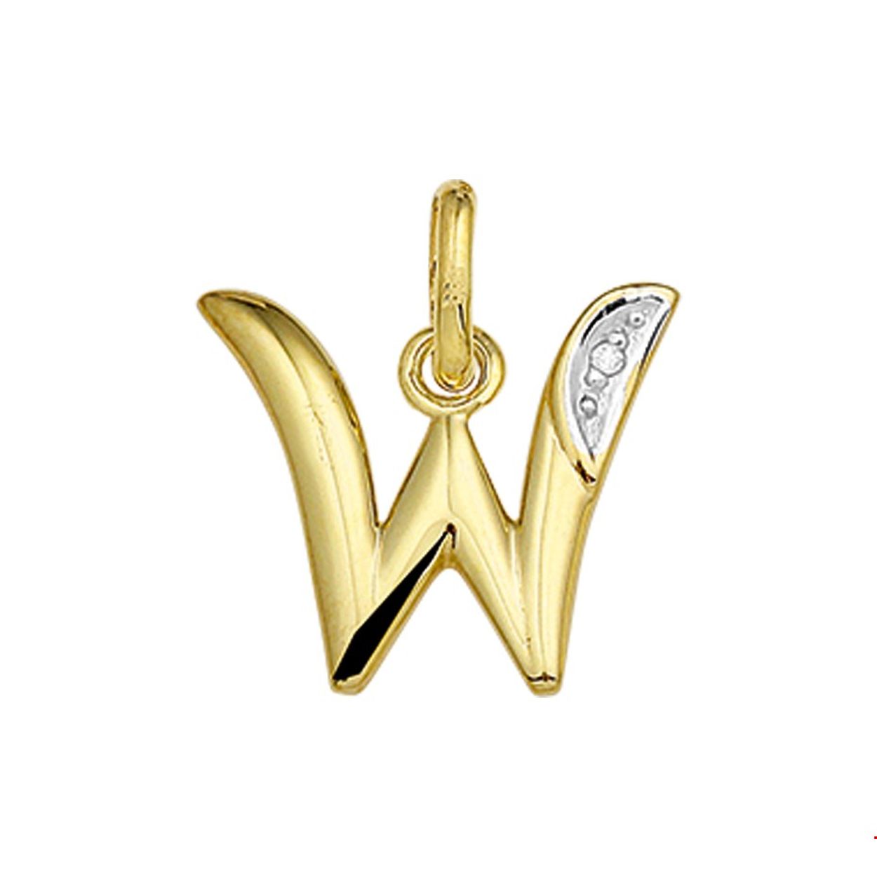 Beschrijving: Creeer een heel persoonlijk collier met deze diamant letter hanger. Kies de initialen van een dierbare je geliefde of misschien wel gewoon die van jezelf! Details: Geelgouden hanger met de letter W.
Uniekenummer serie: 35772
Verpakt per: 1
Doelgroep: dames
Zetting: solitaire