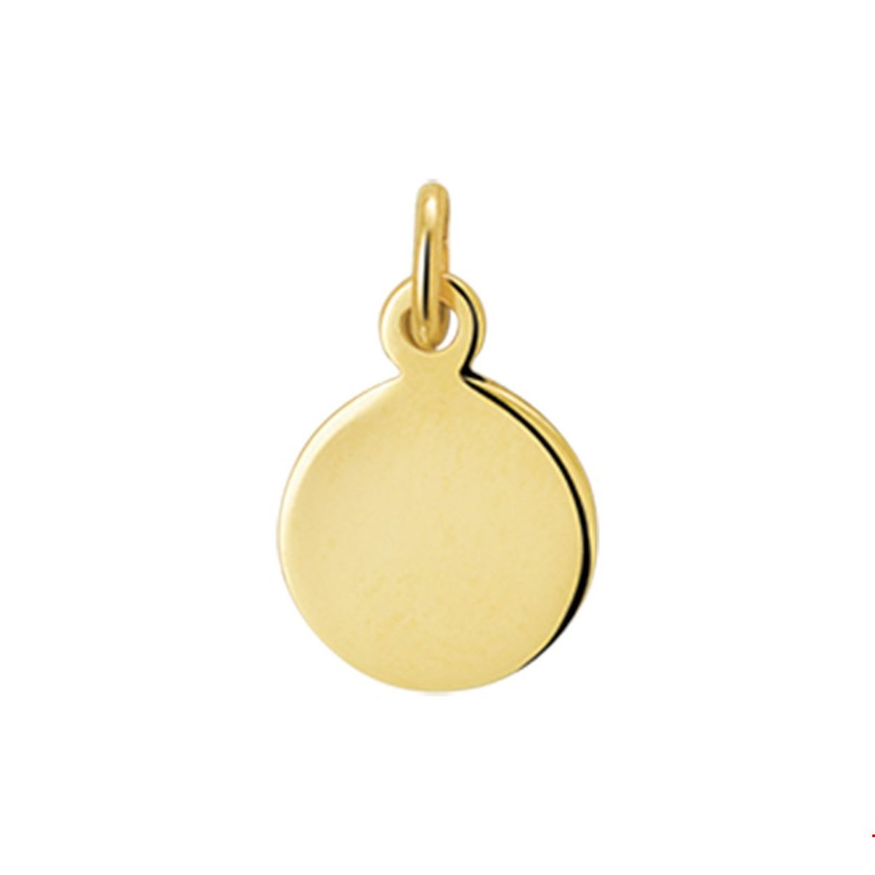 Geelgouden graveerhanger met een dikte van 0.6mm.
14k geelgoud
verpakt per 1
vormrond
afwerking gepolijst
circa metaalgewicht (g)0.64
breedte (mm) 8.5
dikte (mm)0.6
