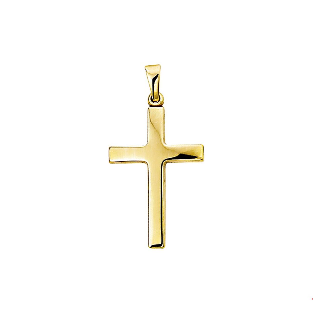 14krt geelgouden hanger. De afmetingen van de hanger zijn 26,5mm x 16mm. 