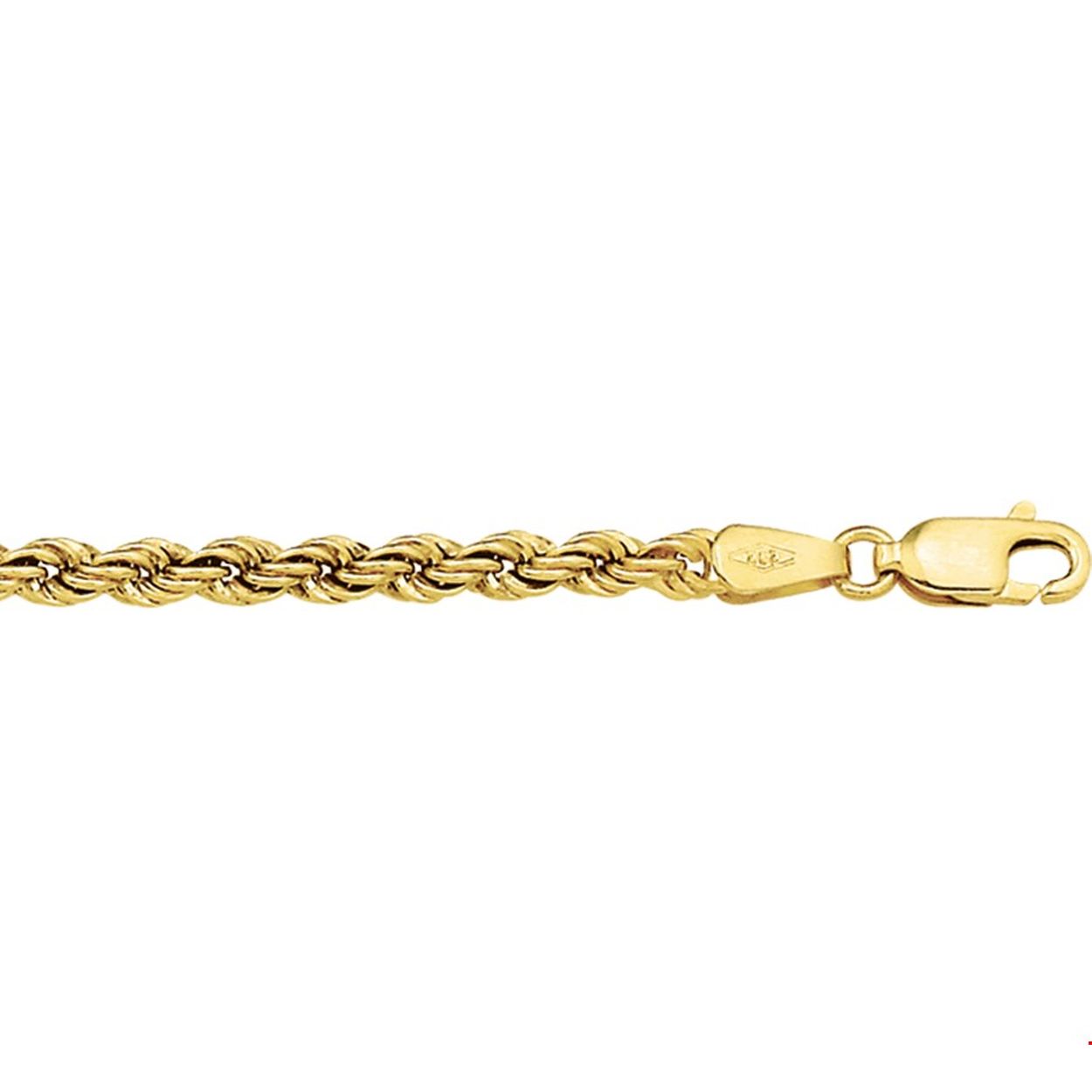 Geel gouden armband 585 koord 18cm 
Langste lengte: 18 mm