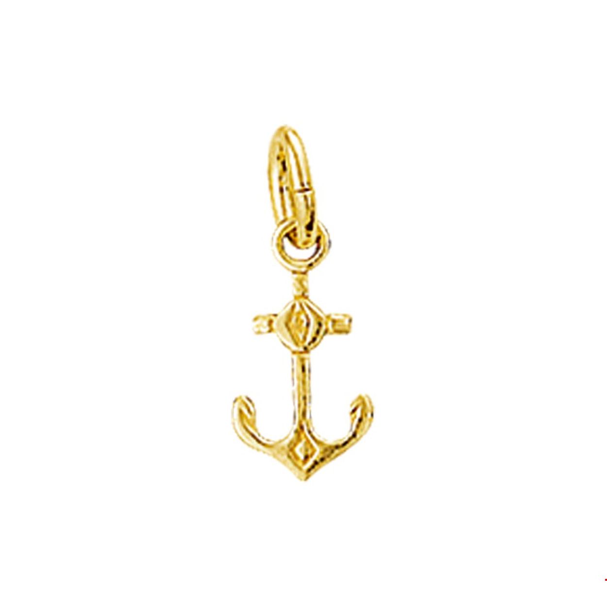 Beschrijving: Geelgouden bedel met een anker.
Doelgroep: unisex
Breedte: 4.5 mm
Hoogte: 9.5 mm
