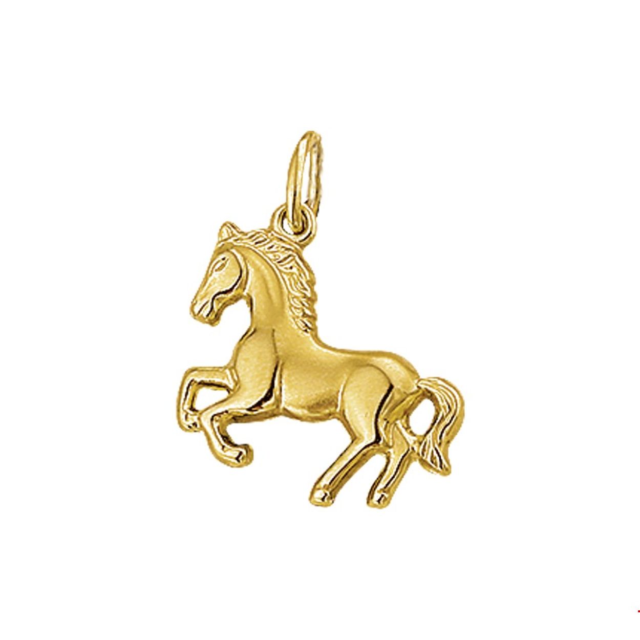 Beschrijving: Geelgouden bedel met een paard.
Verpakt per: 1
Doelgroep: unisex
Breedte: 14 mm
Hoogte: 14 mm