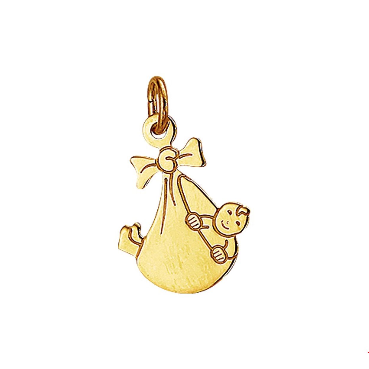 Beschrijving: Geelgouden hanger met een baby. 
Verpakt per: 1
Doelgroep: dames