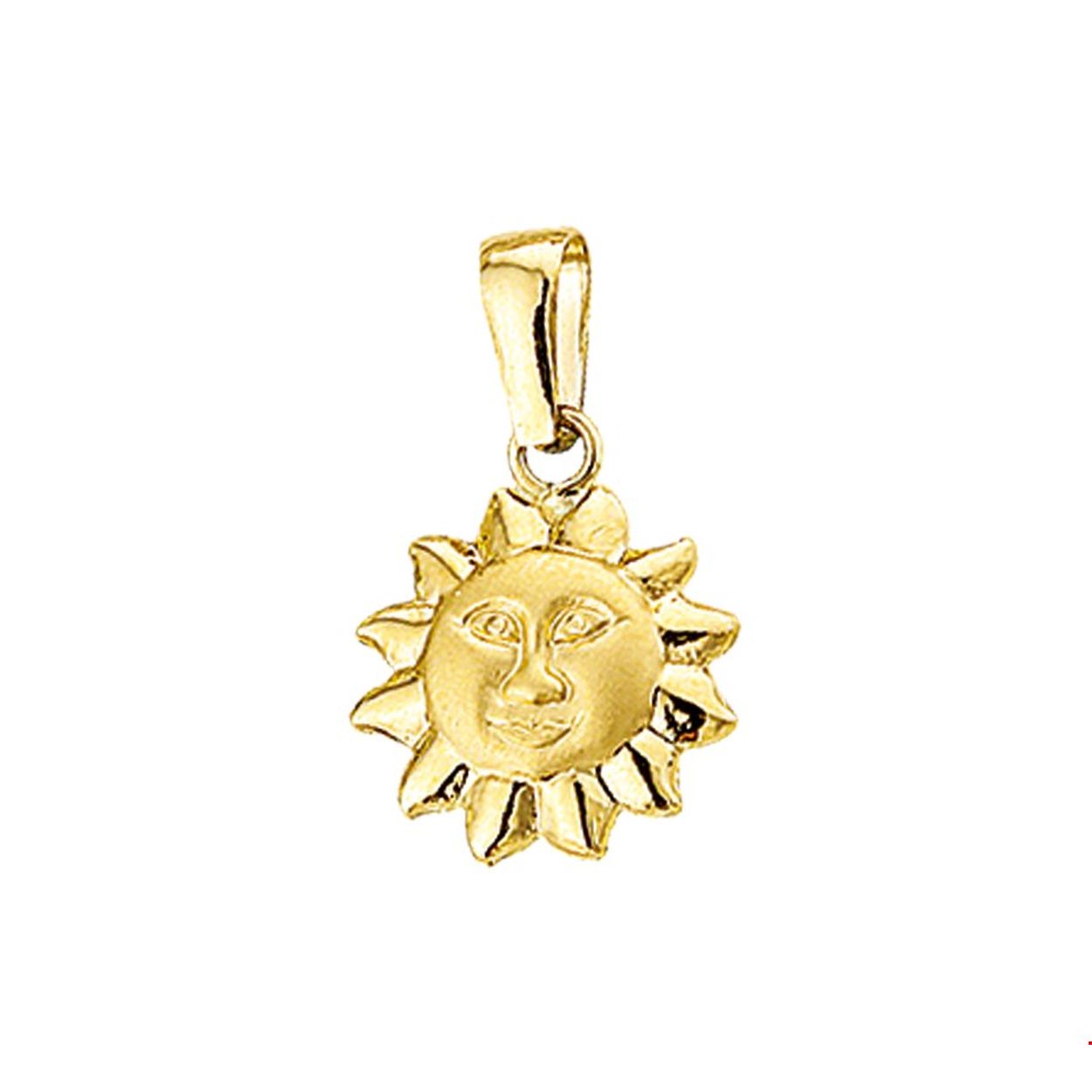 Beschrijving: Geelgouden bedel met een zon.
Verpakt per: 1
Doelgroep: unisex
Breedte: 11 mm