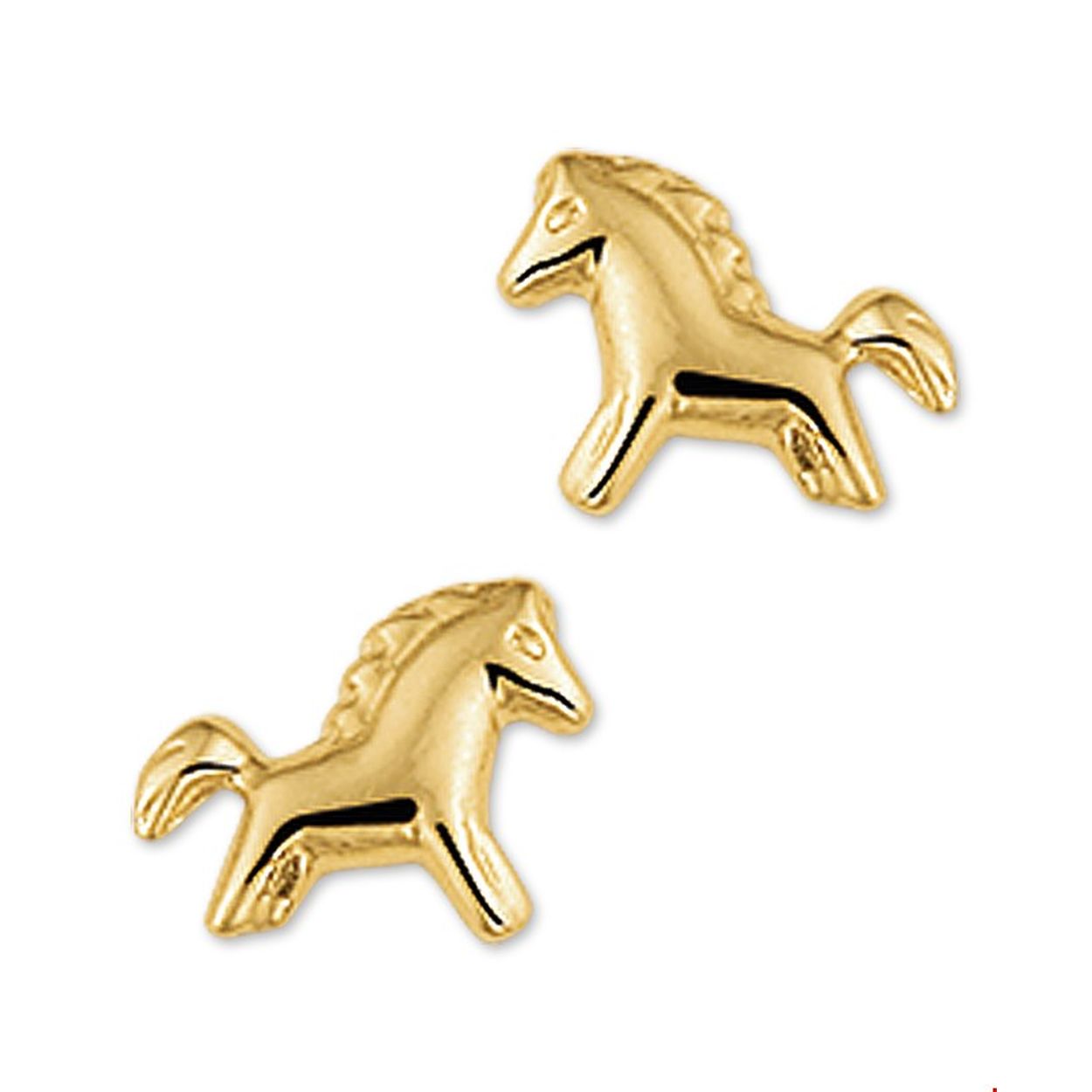 Beschrijving: Geelgouden oorknoppen met een paard. 
Verpakt per: 1
Doelgroep: kinderen
Breedte: 8 mm
Hoogte: 6 mm