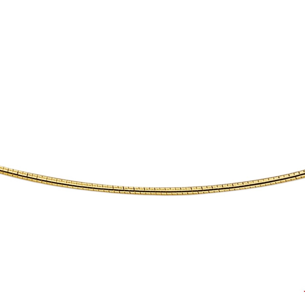 Gouden Omega Collier met Schroefsluiting 42 cm
