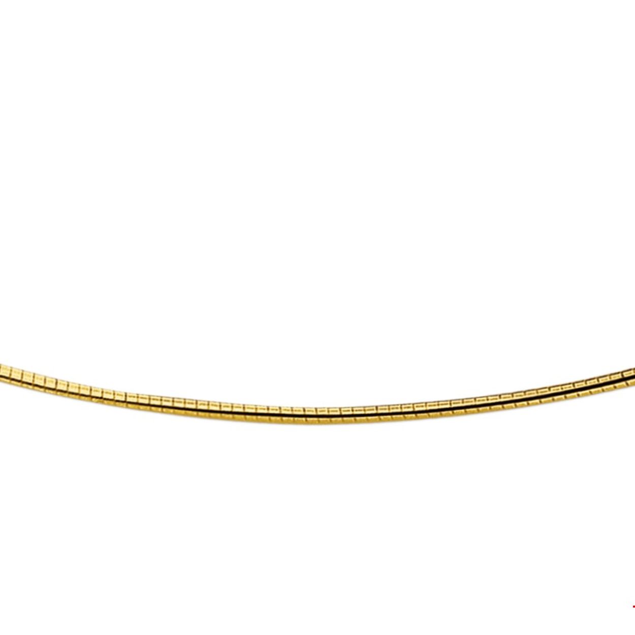 Beschrijving: Geelgouden omega collier met schroefslot. 
Uniekenummer serie: 29657
Verpakt per: 1
Doelgroep: dames
Breedte: 1.5 mm
Langste lengte: 42 mm