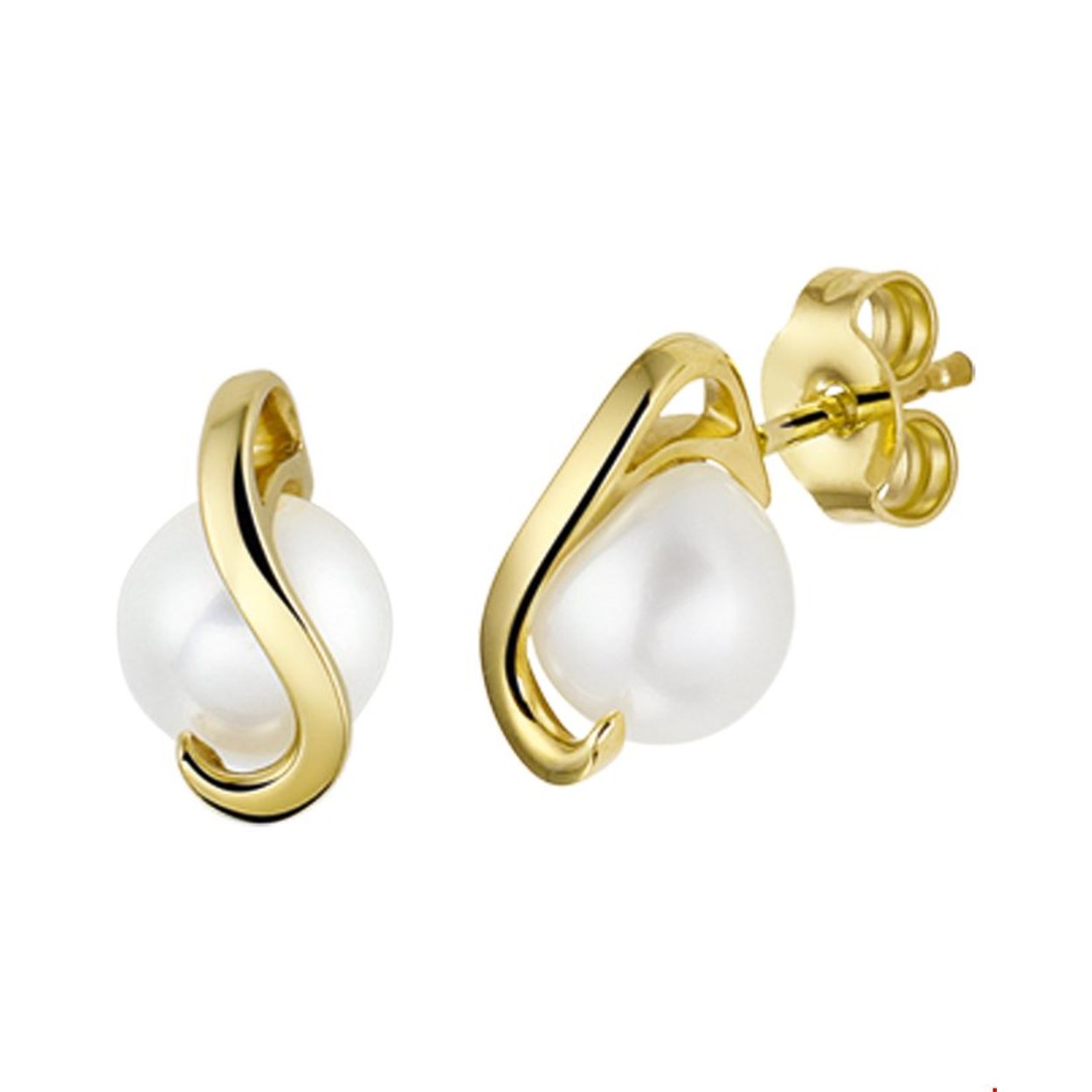 Beschrijving: Geelgouden oorknoppen met zoetwaterparel. 
Verpakt per: 1
Doelgroep: dames
Breedte: 7 mm
Hoogte: 10 mm