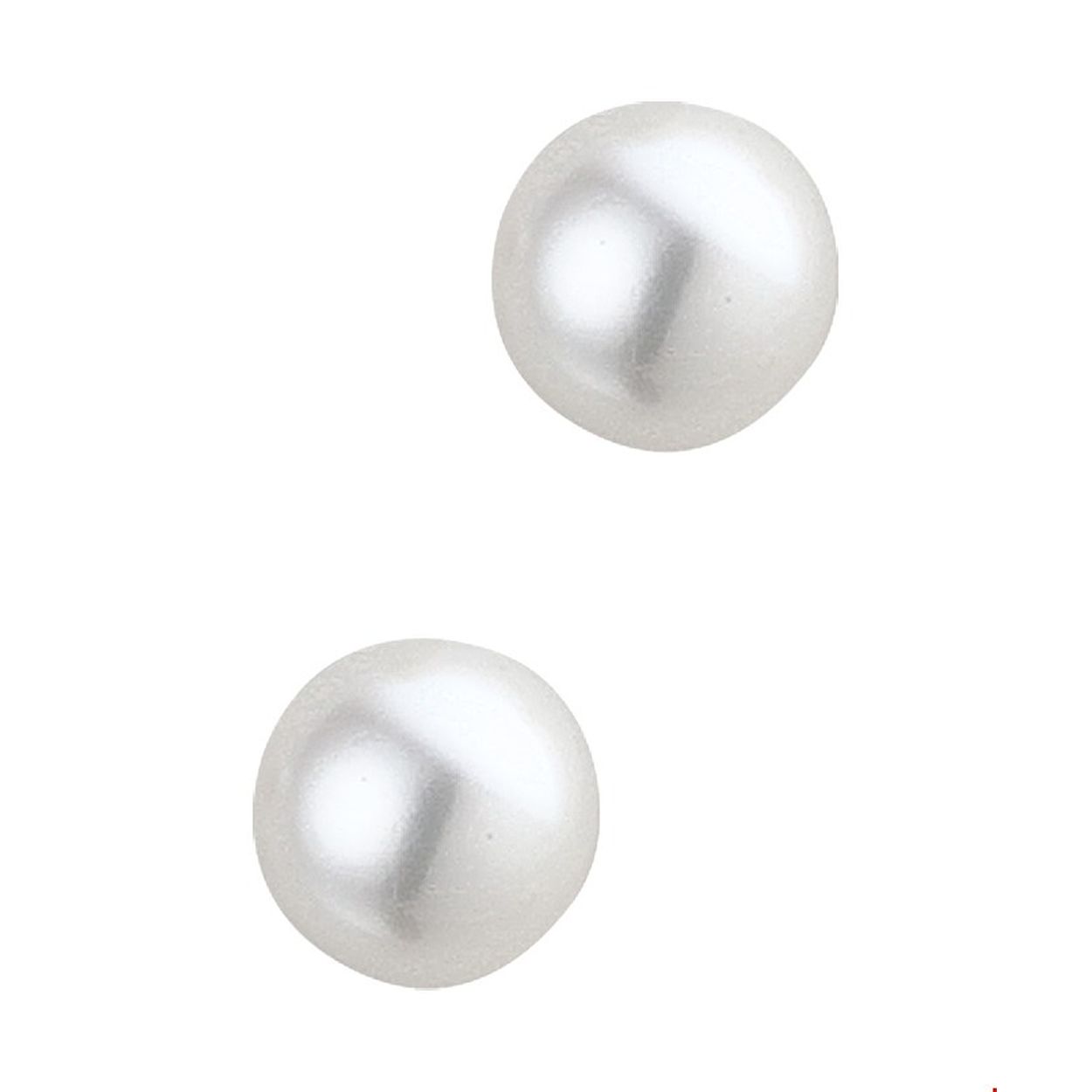 Geelgouden oorknoppen met een zoetwaterparel 8mm