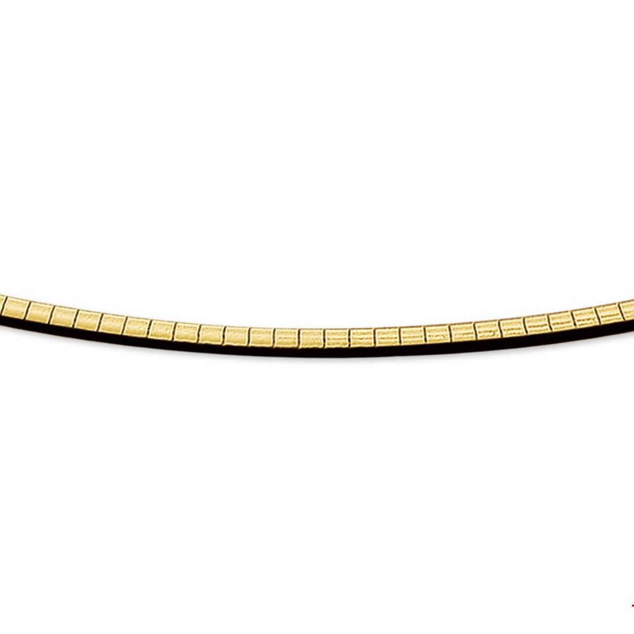 Geelgouden omega collier.