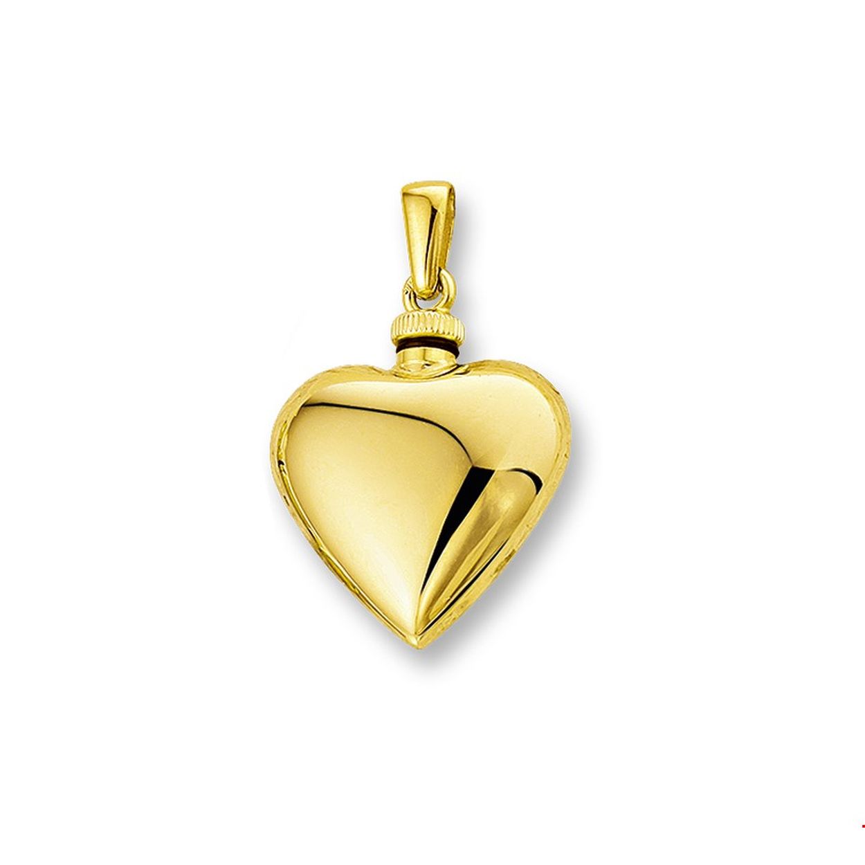 Beschrijving: Geelgouden hart urnhanger. 
Verpakt per: 1
Doelgroep: unisex
Breedte: 17 mm
Hoogte: 17 mm