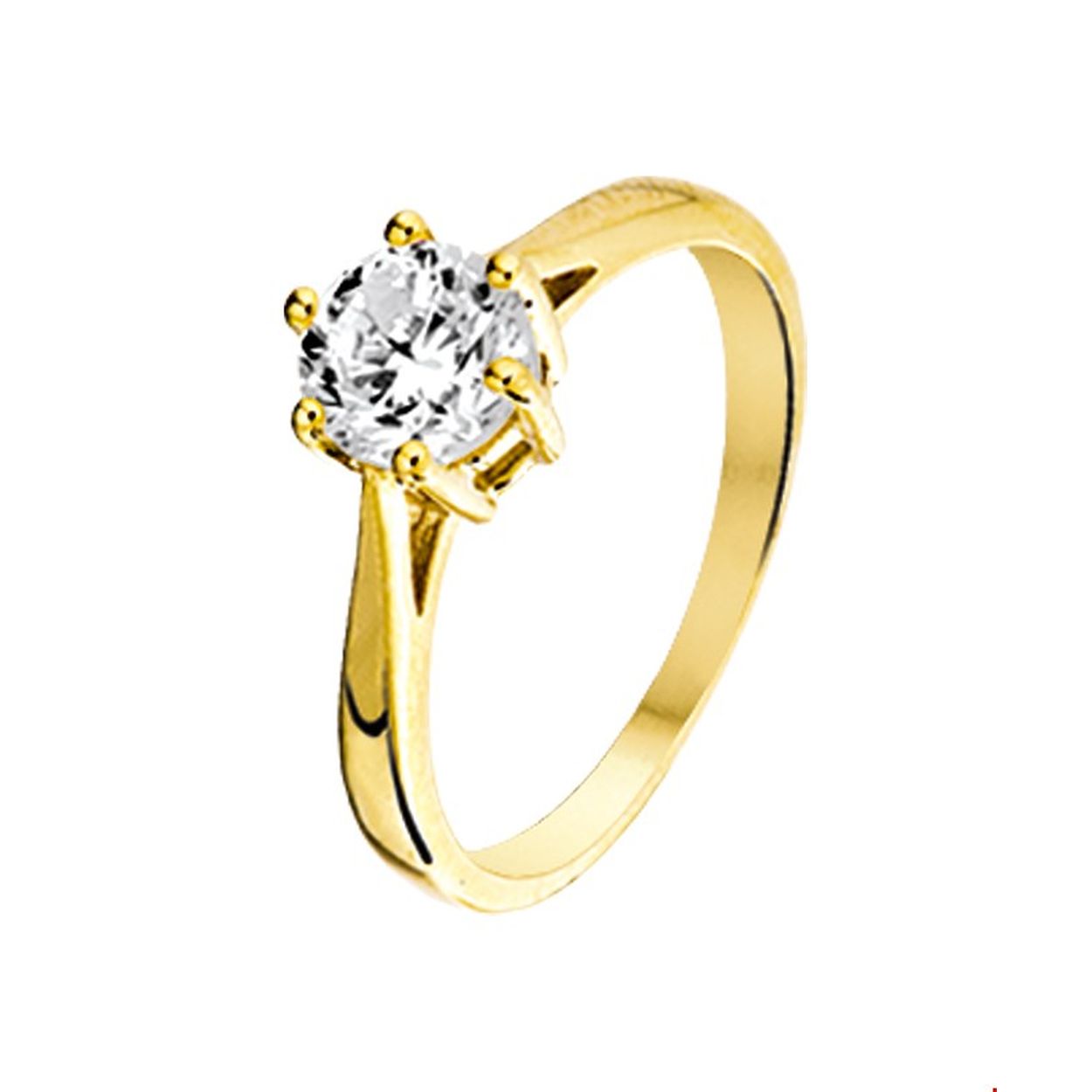 Beschrijving: Geelgouden ring met zirkonia.
Uniekenummer serie: 30229
Verpakt per: 1
Doelgroep: dames
Ringmaat: 18.00 mm (57)
Zetting: solitaire (chatonzetting)