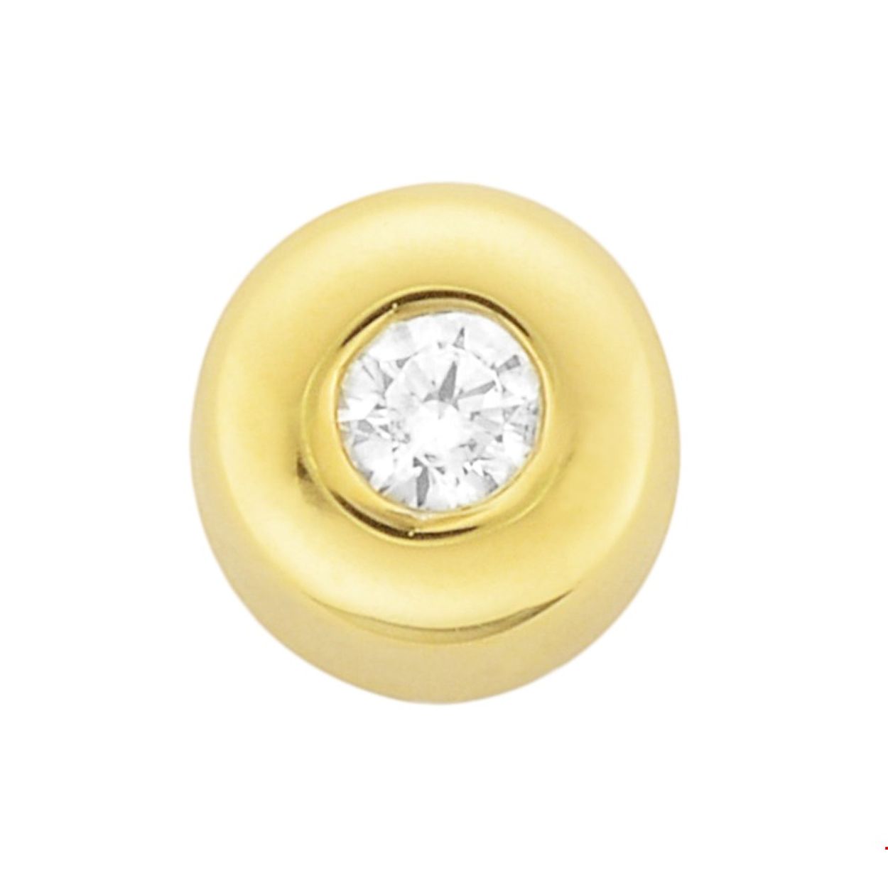 Geelgouden hanger met zirkonia.
Doelgroep: dames
Breedte: 5.5 mm
Zetting: solitaire (kastzetting)