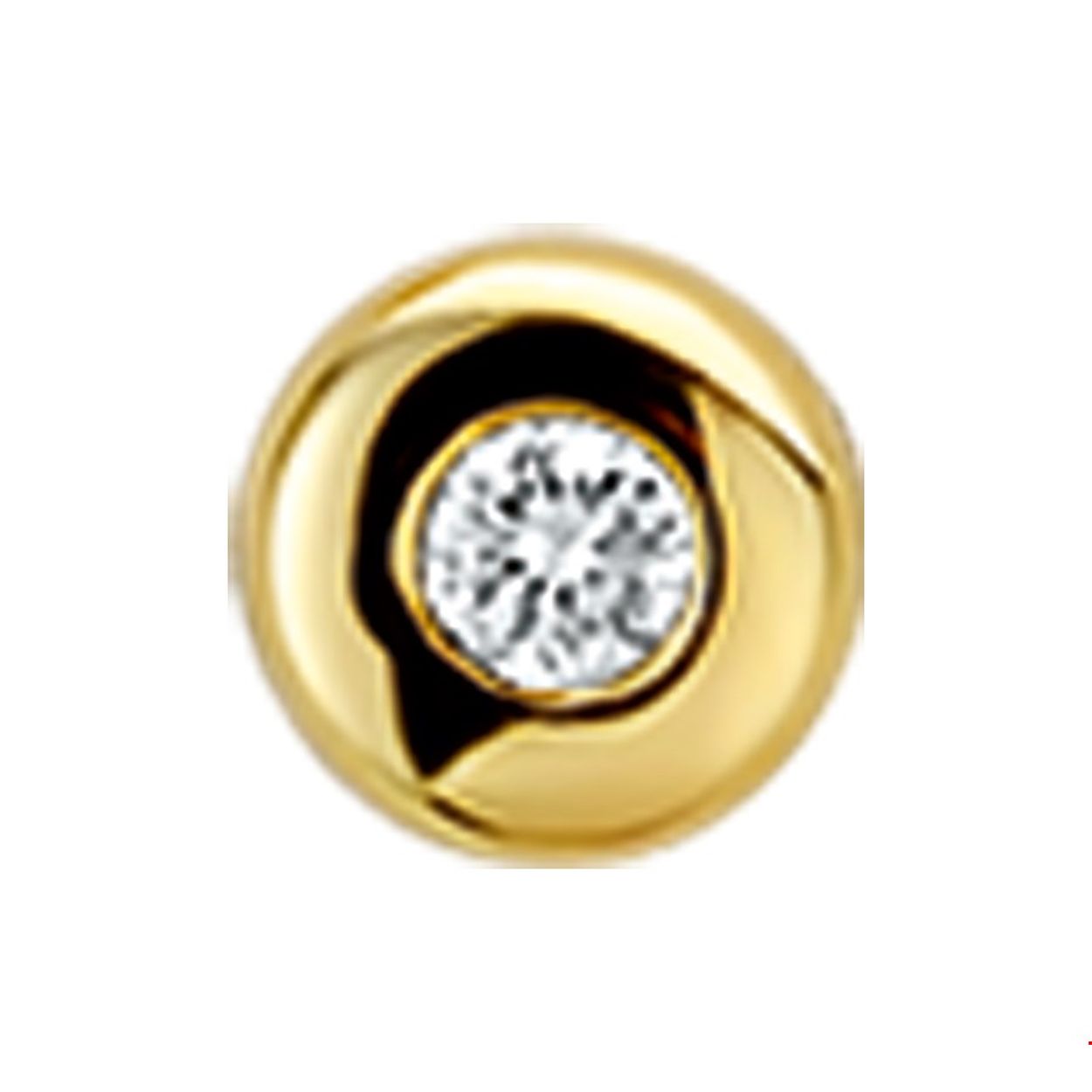 Beschrijving: Geelgouden hanger met diamant. 
Uniekenummer serie: 30056
Verpakt per: 1
Doelgroep: dames
Breedte: 5.5 mm
Zetting: solitaire (kastzetting)