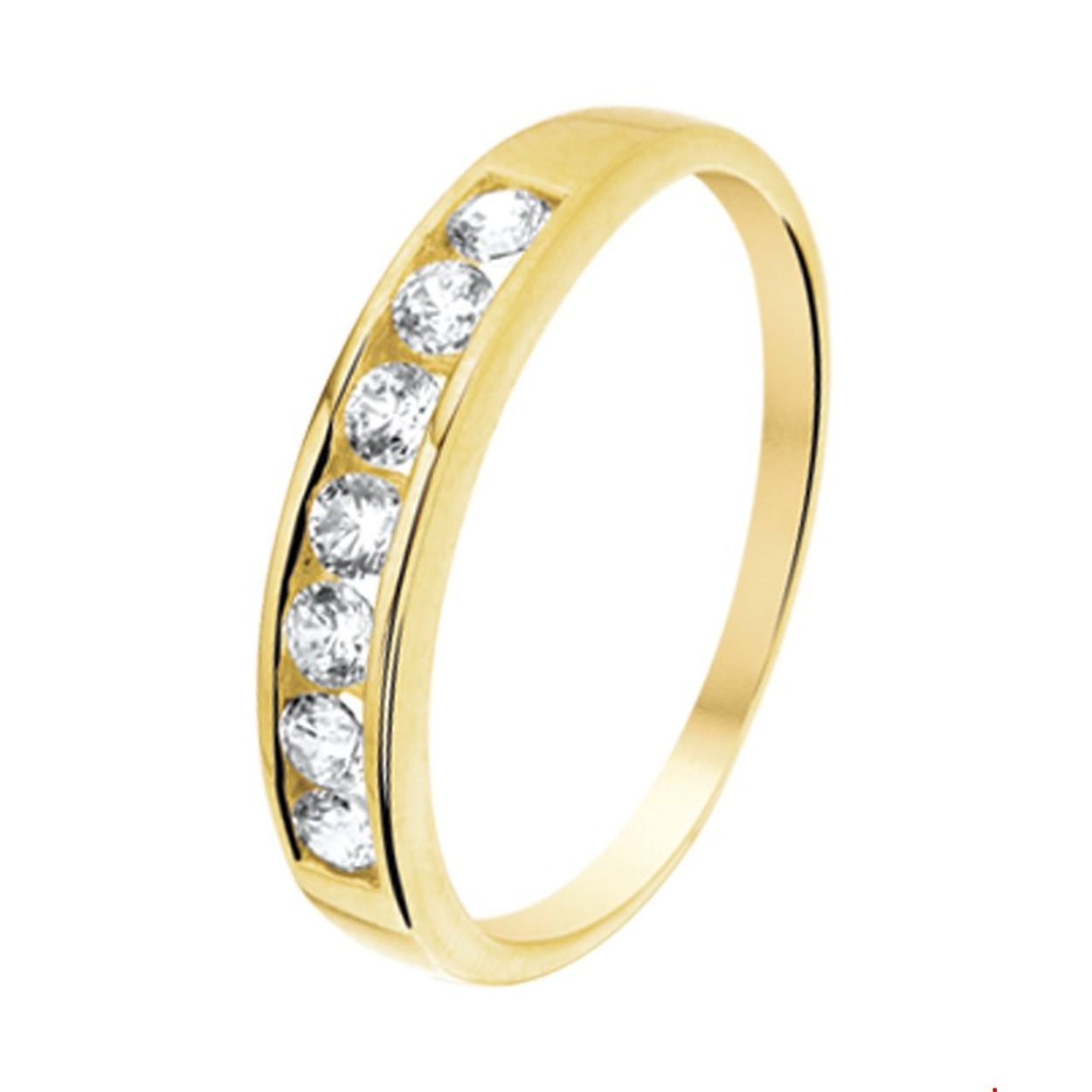 Beschrijving: Geelgouden ring met zirkonia.
Uniekenummer serie: 26703
Verpakt per: 1
Doelgroep: dames
Ringmaat: 19.00 mm (60)
Breedte: 3.5 mm
Zetting: alliance (rail zetting)
