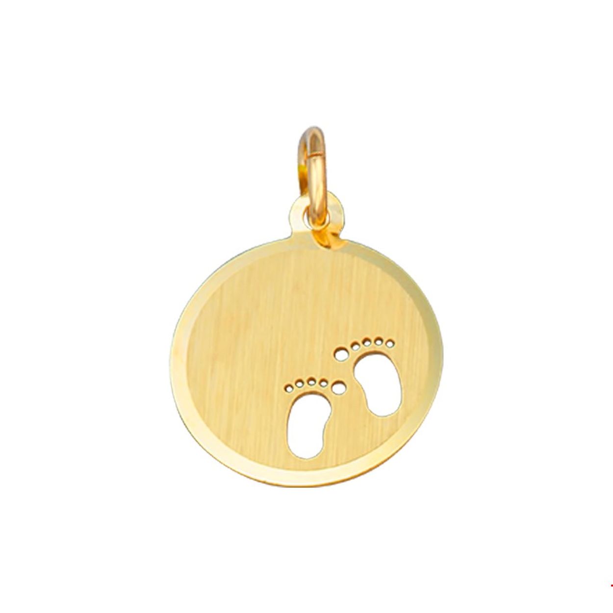 Beschrijving: Geelgouden graveerhanger met baby voetjes.
Verpakt per: 1
Doelgroep: unisex
Breedte: 12.5 mm
Hoogte: 17 mm