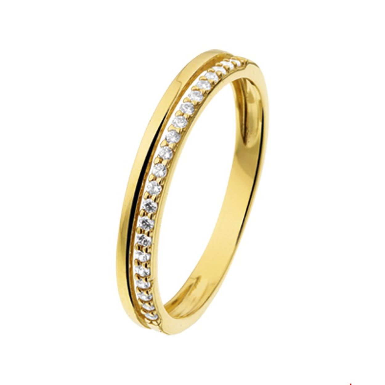 Beschrijving: Geelgouden ring met zirkonia.
Uniekenummer serie: 26704
Verpakt per: 1
Doelgroep: dames
Ringmaat: 17.75 mm (56)
Breedte: 3 mm
Zetting: alliance (filetzetting)