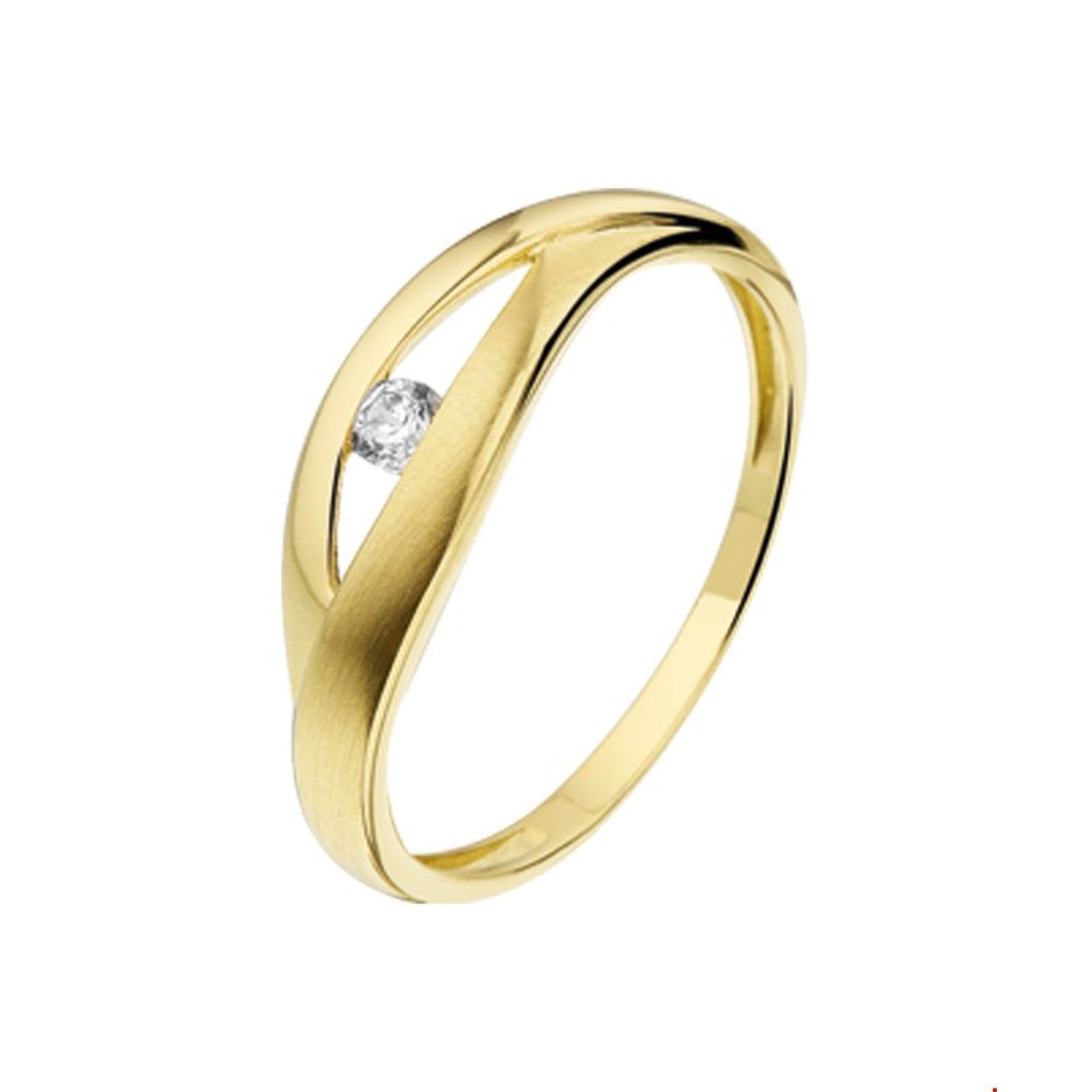 

Doelgroep: dames
Ringmaat: 17.50 mm (55)
Breedte: 5.5 mm
Zetting: solitaire (span zetting)