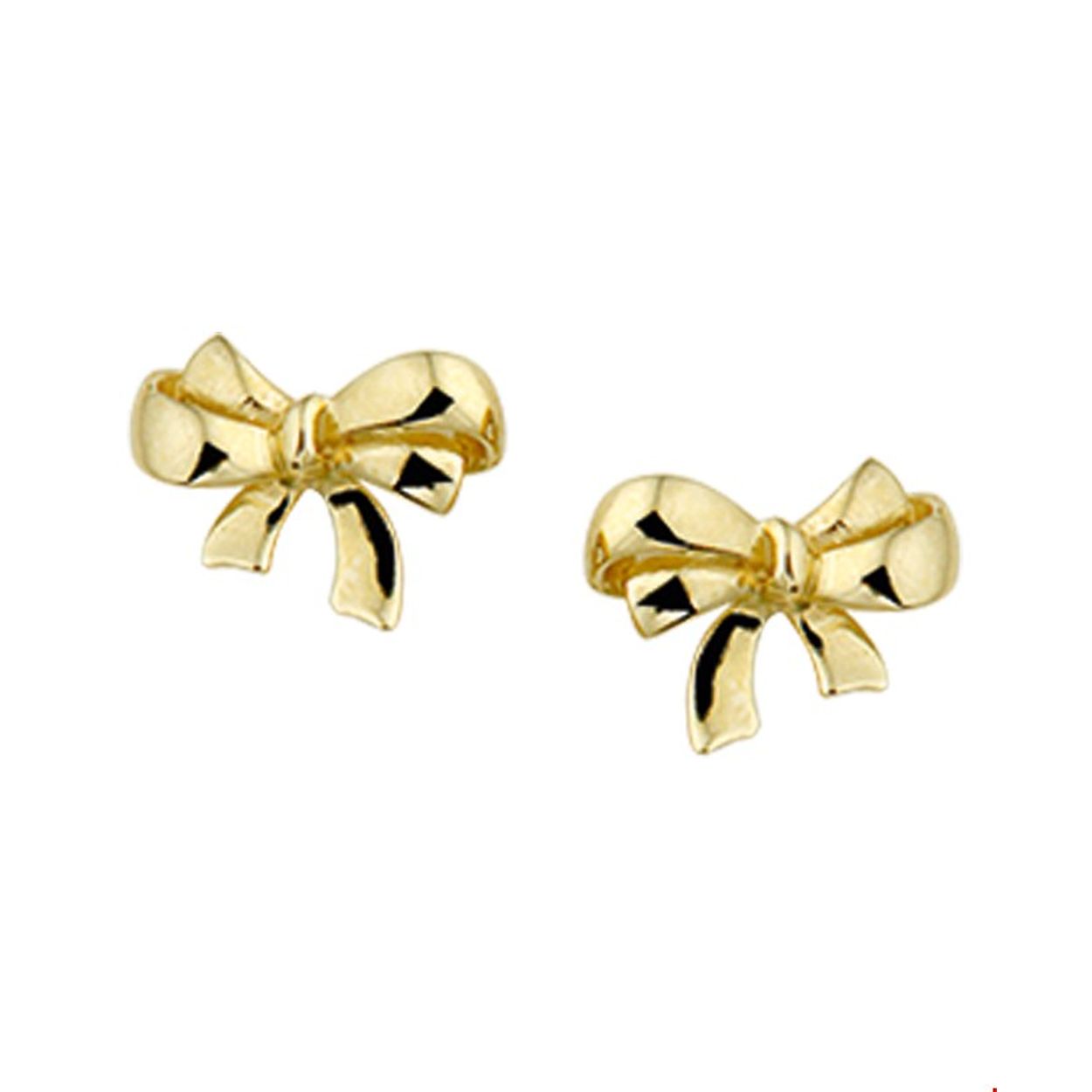 Beschrijving: Geelgouden oorknoppen met een strik.
Verpakt per: 1
Doelgroep: dames
Breedte: 8.5 mm
Hoogte: 6.5 mm