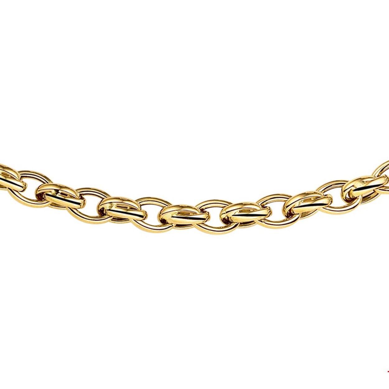 Beschrijving: Geelgouden collier.
Verpakt per: 1
Doelgroep: dames
Breedte: 5 mm
Langste lengte: 45 mm