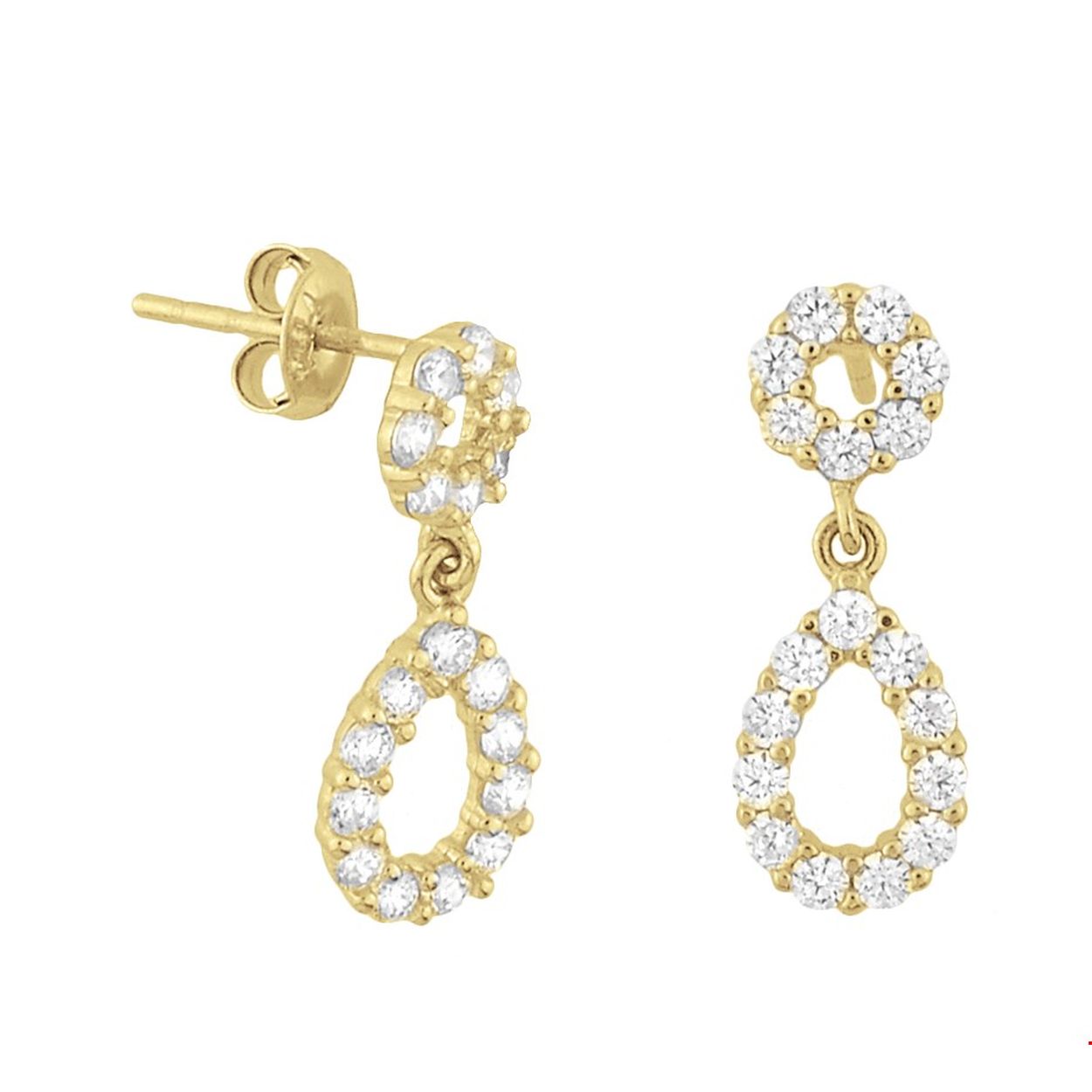 Beschrijving: Geelgouden oorhangers met zirkonia.
Verpakt per: 1
Doelgroep: dames
Breedte: 6 mm
Hoogte: 16 mm
Zetting: entourage (rijzetting)