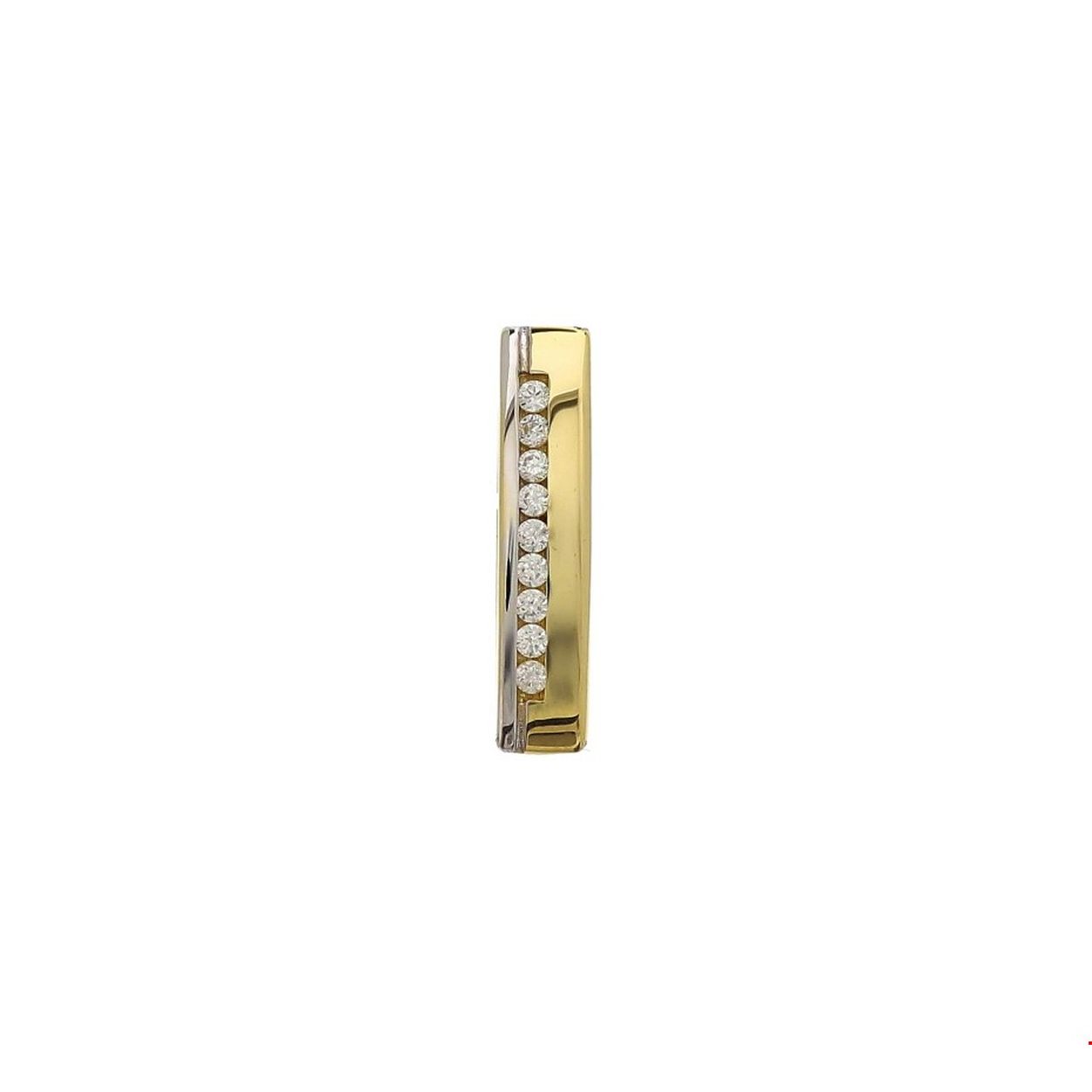Beschrijving: Geelgouden hanger met zirkonia.
Doelgroep: dames
Breedte: 4 mm
Hoogte: 19 mm