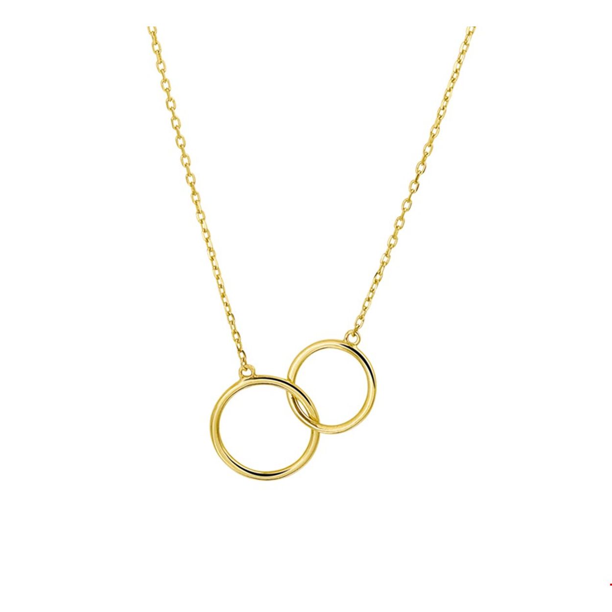 Trendy geelgouden 0.8mm anker collier met draaglengtes van 40cm 42cm en 44cm. Het collier is uitgevoerd met 2 opengewerkte rondjes van 8.5mm en 10mm en een stevige veerring sluiting. Het collier is te combineren met bijpassende sieraden zo pas je gemakkelijk een hippe set samen. 
Doelgroep: dames
Breedte: 0.8 mm
Kortste lengte: 40 cm
Langste lengte: 44 cm