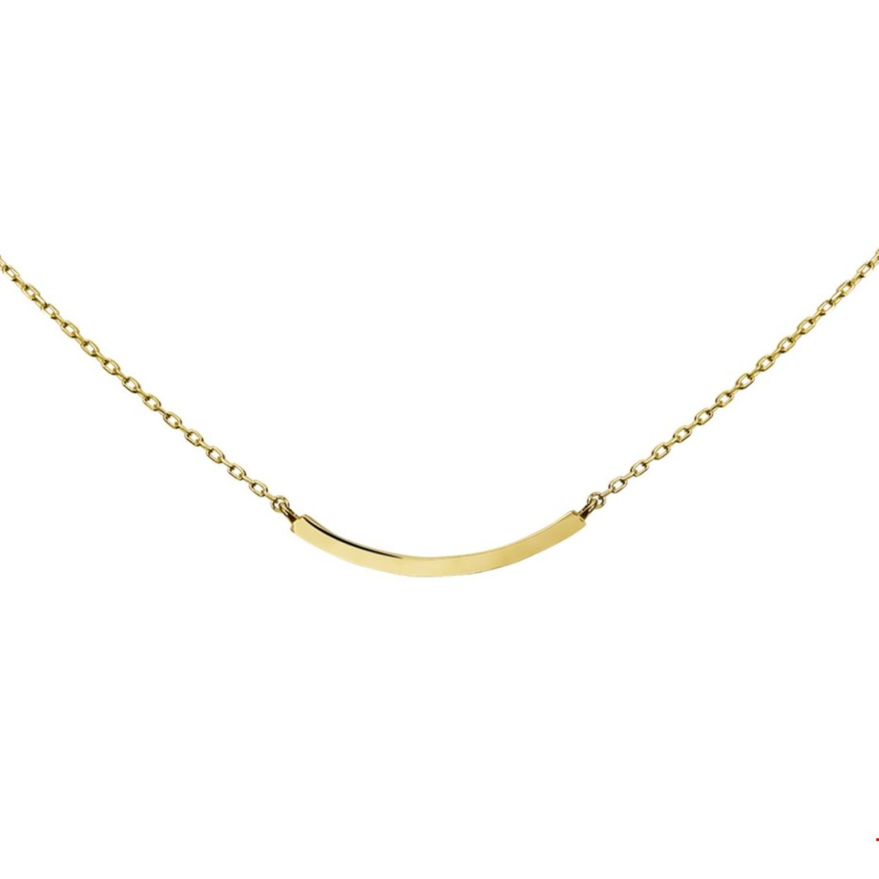 Beschrijving: Geelgouden collier met een balkje. De lengte bedraagt 40cm met 4cm extensie en de schakelbreedte is 1.2mm. 
Verpakt per: 1
Doelgroep: dames
Breedte: 1.2 mm
Kortste lengte: 40 mm
Langste lengte: 44 mm