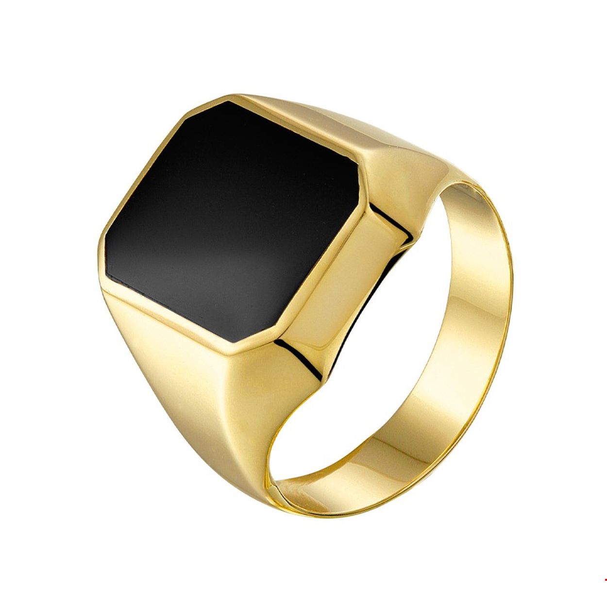 Beschrijving: Geelgouden zegelring met zwart onyx.
Uniekenummer serie: 34344
Verpakt per: 1
Doelgroep: heren
Ringmaat: 20.00 mm (63)
Breedte: 15 mm
Hoogte: 17 mm