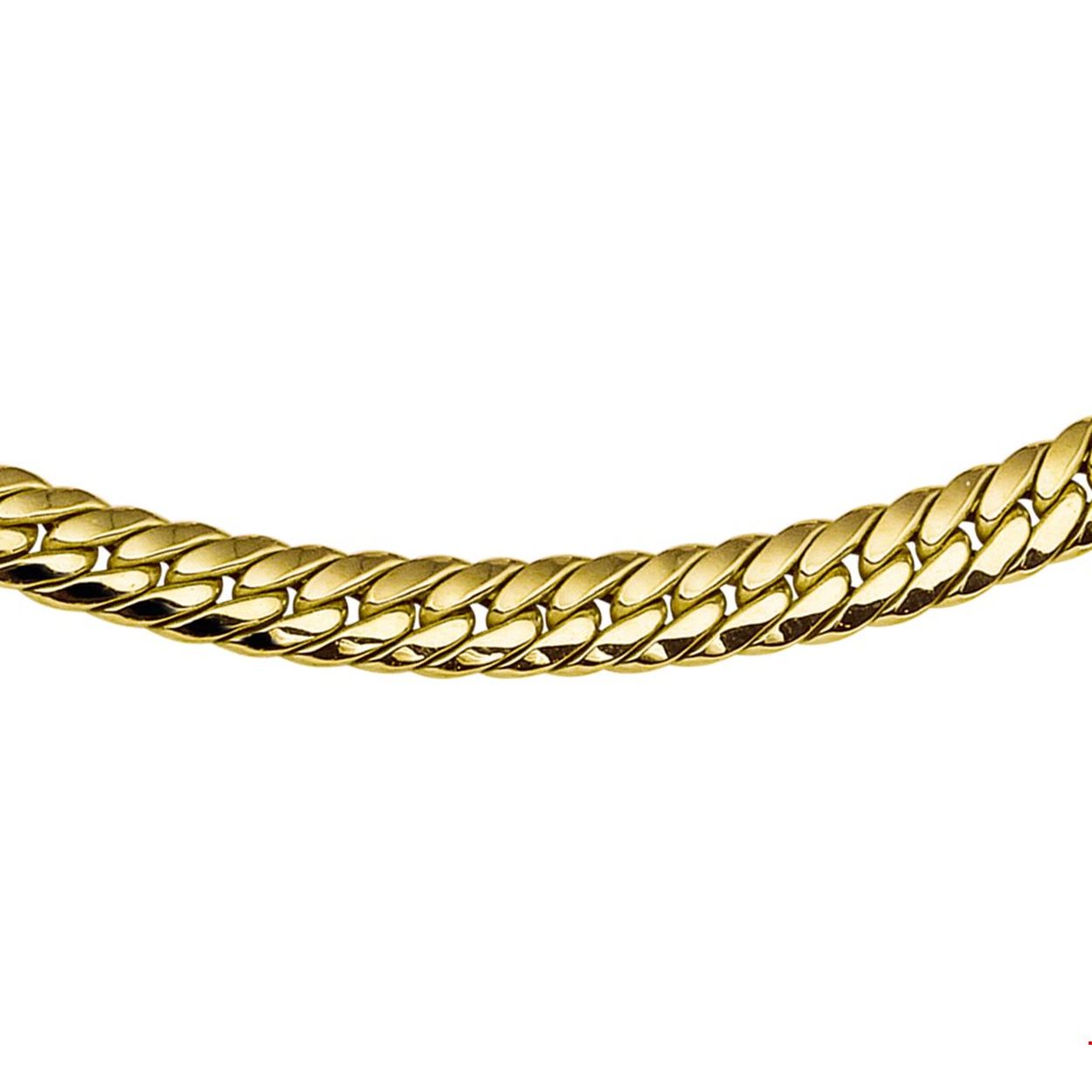 Beschrijving: Geelgouden collier met gourmet schakel.
Doelgroep: dames
Breedte: 6.5 mm
Langste lengte: 45 mm