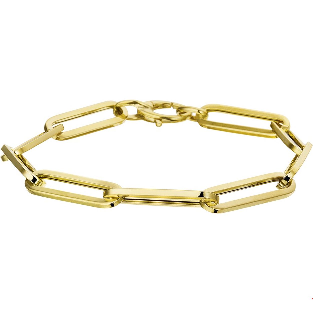 Beschrijving: Geelgouden armband met een lengte van 19cm en 6mm anker schakel uitgevoerd met een stevige karabijn sluiting.
Doelgroep: dames
Breedte: 6 mm
Langste lengte: 19 cm