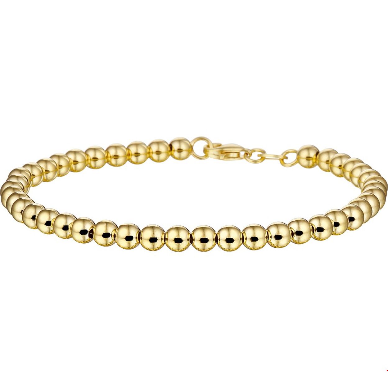 Beschrijving: Geelgouden armband met een lengte van 18cm en uitgevoerd met 4mm bolletjes en stevige karabijn sluiting.
Doelgroep: dames
Breedte: 4 mm
Langste lengte: 18 cm