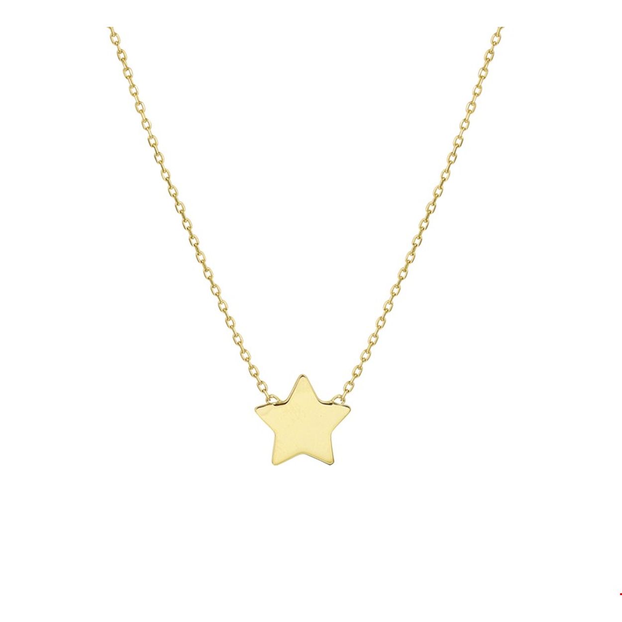 Beschrijving: Geelgouden collier met een ster. De lengte bedraagt 42cm met 2cm extensie en de schakelbreedte is 1mm.
Verpakt per: 1
Doelgroep: dames
Breedte: 11.5 mm
Kortste lengte: 42 mm
Langste lengte: 44 mm
Hoogte: 11 mm