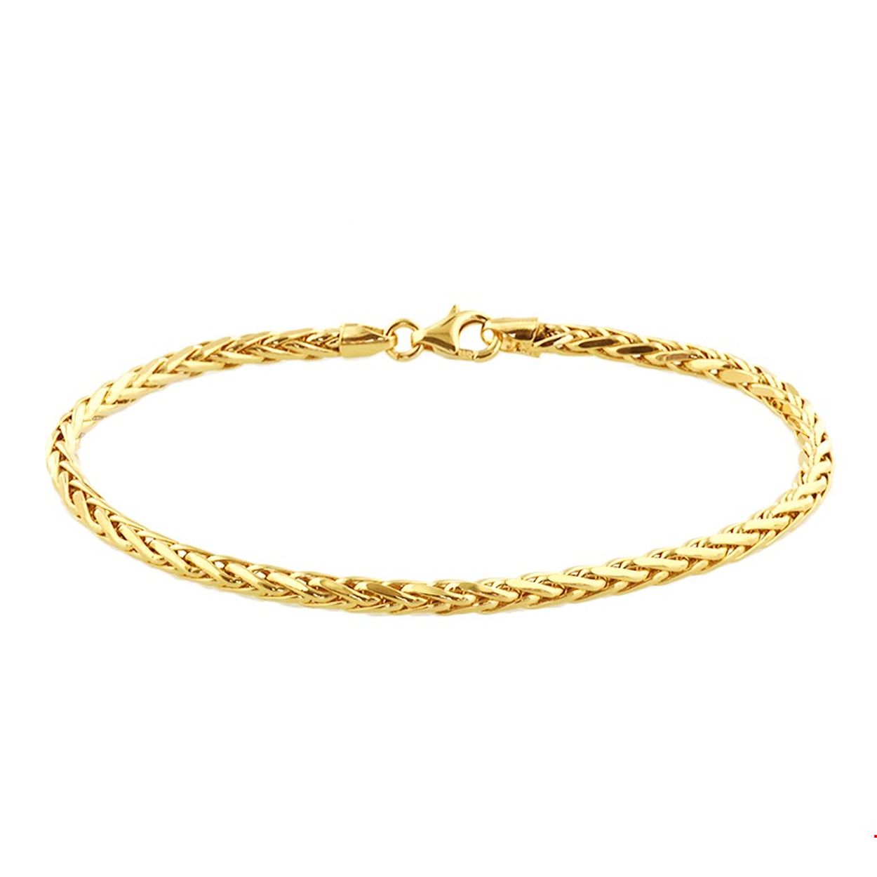 Beschrijving: Geelgouden armband met vossestaart schakel.
Uniekenummer serie: 35720
Verpakt per: 1
Doelgroep: dames
Breedte: 3 mm
Langste lengte: 19 mm
