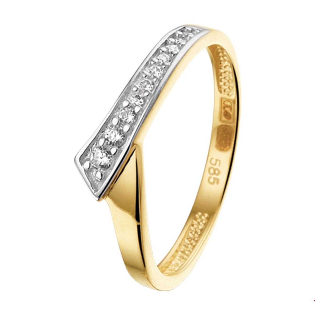 Beschrijving: Ring zirkonia bicolor geel- en witgoud gestift.
Uniekenummer serie: 36279
Verpakt per: 1
Doelgroep: dames
Ringmaat: 17.75 mm (56)
Breedte: 5.5 mm