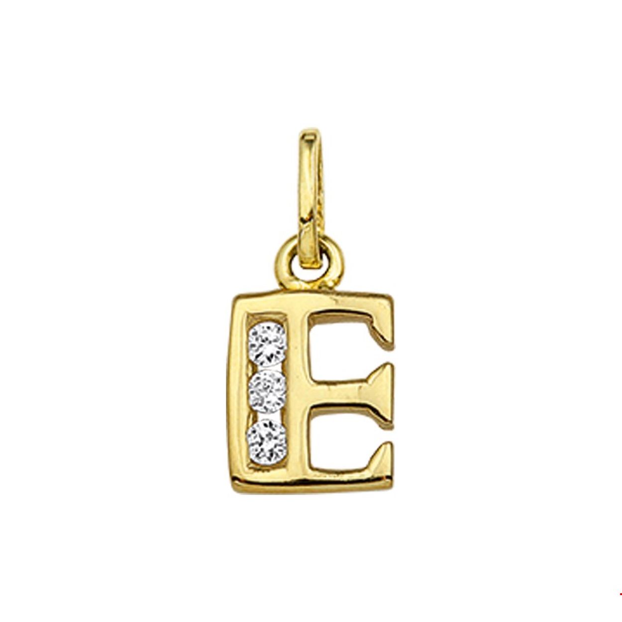 Beschrijving: Creeer een heel persoonlijk collier met deze zirkonia letter hanger. Kies de initialen van een dierbare je geliefde of misschien wel gewoon die van jezelf! Details: Geelgouden hanger met de letter E en een afmeting van 10x6.5mm.
Uniekenummer serie: 36952
Verpakt per: 1
Doelgroep: dames
Zetting: alliance (rail zetting)