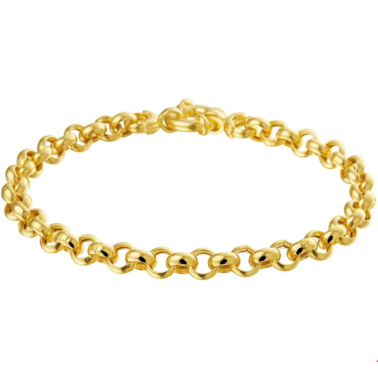 Beschrijving: Geelgouden armband met jasseron schakel. De lengte bedraagt 19cm en de schakelbreedte is 5mm
Doelgroep: dames
Breedte: 5.5 mm
Langste lengte: 19 mm