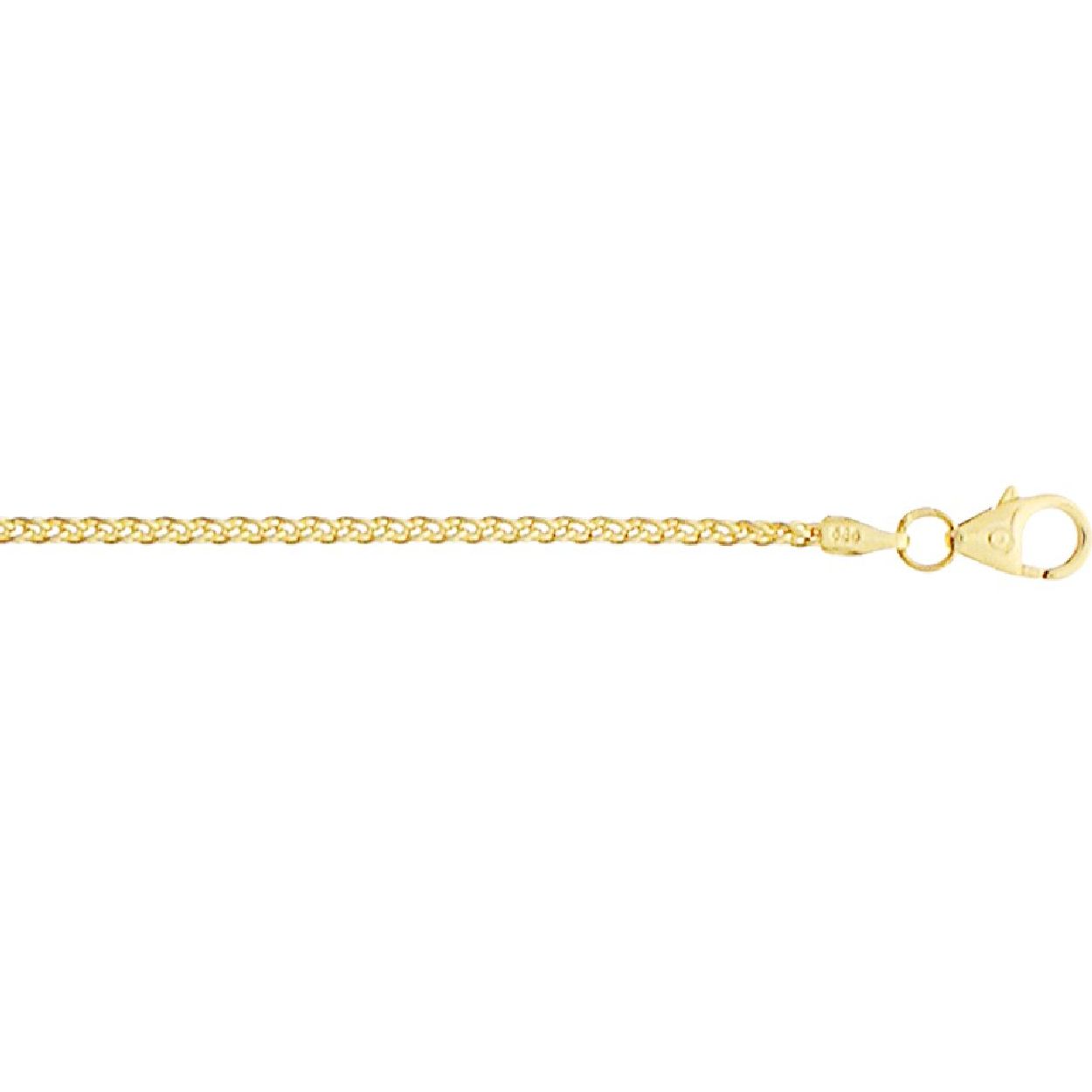 De armband is gemaakt van geelgoud en is goudkleurig. Het is een sieraad voor dames.