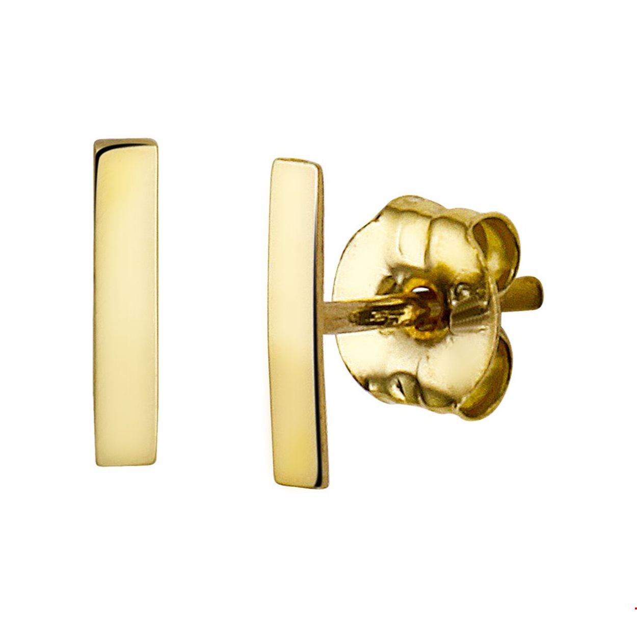 Beschrijving: Geelgouden oorknoppen met balkjes.
Verpakt per: 1
Doelgroep: dames
Breedte: 1.5 mm
Hoogte: 6.7 mm