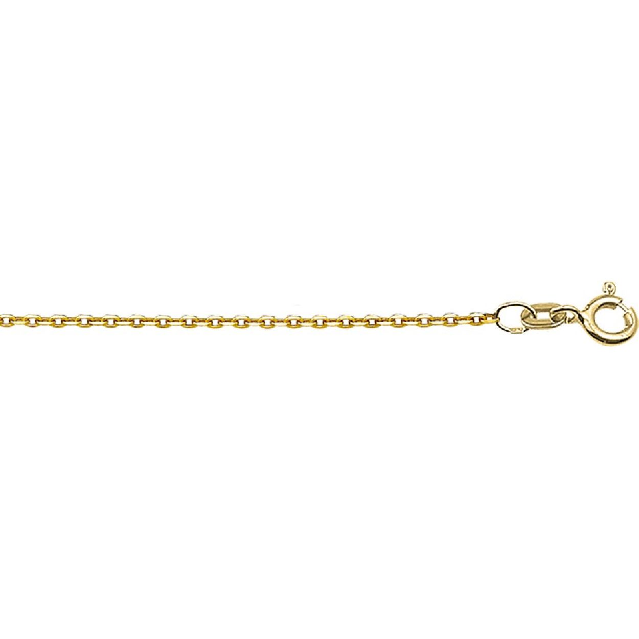 De collier is gemaakt van geelgoud en is goudkleurig. Het is een sieraad voor dames.