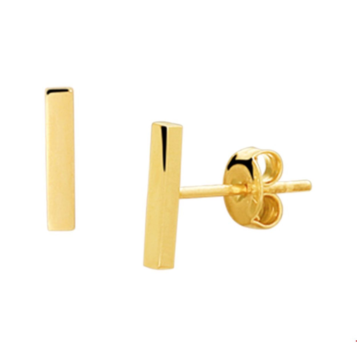 Beschrijving: Trendy geelgouden oorknoppen in de vorm van een balkje van 8x1.7mm. Ben je helemaal van het hier en nu houd jij van trendy sieraden dan mogen deze oorknoppen niet missen in jou stash!. De glimmende poli afwerking en het hedendaagse design stralen subtiele elegantie uit.
Doelgroep: dames
Breedte: 1.7 mm
Hoogte: 8 mm