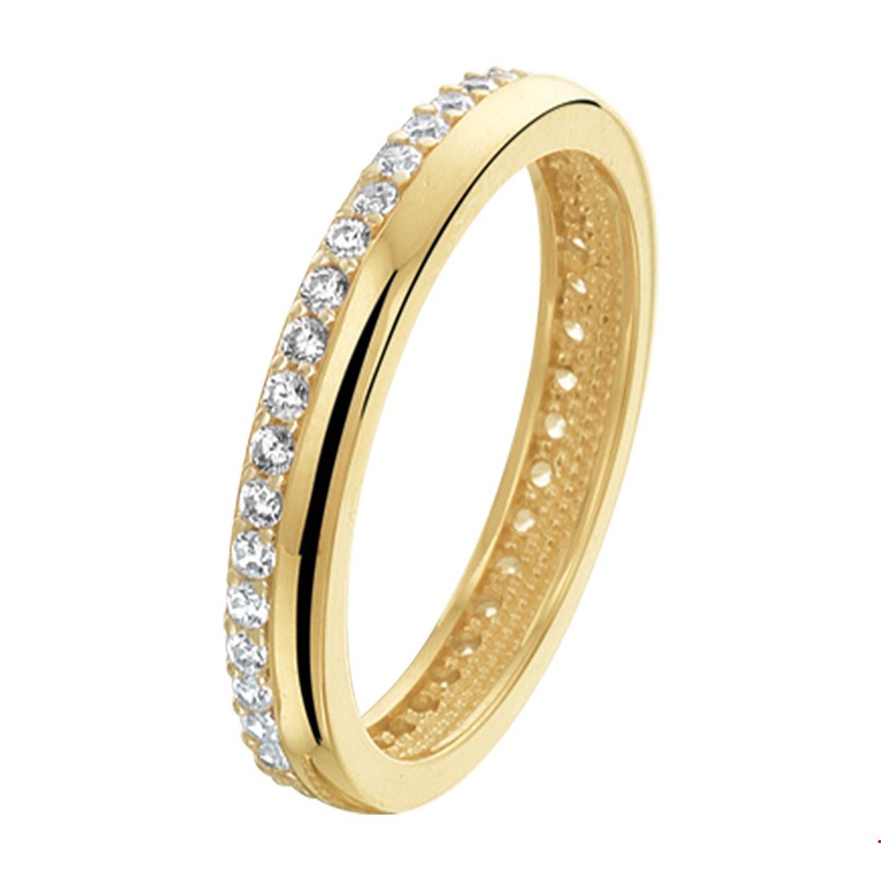 Beschrijving: Chique bicolor geel en witgoud 3mm brede ring uitgevoerd met een luxe rijzetting van briljant geslepen zirkonia. De twee kleuren metaal en de blinkende zirkonia stenen staan garant voor het subtiel toevoegen van glamour aan elke outfit.
Uniekenummer serie: 37673
Verpakt per: 1
Doelgroep: dames
Ringmaat: 17.75 mm (56)
Breedte: 3 mm