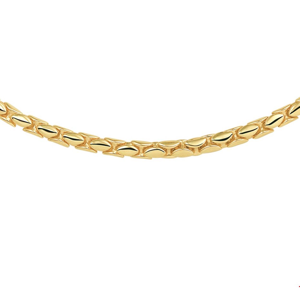 Beschrijving: Geelgouden collier met 5mm breed fantasie schakel en een lengte van 45cm poli uitgevoerd. Het collier is te combineren met bijpassende sieraden uit onze collectie.
Verpakt per: 1
Doelgroep: dames
Langste lengte: 45 mm
Hoogte: 5 mm