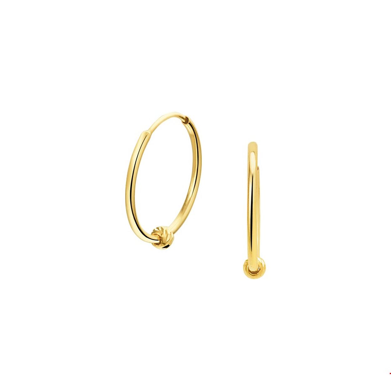 Beschrijving: Geelgouden creolen met een afmeting van 11.5x0.8mm uitgevoerd met bolletjes van 2mm. Deze basis creolen mogen niet missen in een sieraden stash. Ze zijn de basis van een schitterende uitstraling en zijn te combineren met bijna alle geelgouden sieraden.
Verpakt per: 1
Doelgroep: dames
Breedte: 0.8 mm